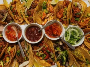 Mexická hostina: 17 tacos a salsy až pro 4 osoby