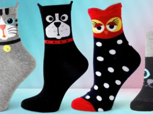 Veselé ponožky se zvířátky v uni velikosti 35–40