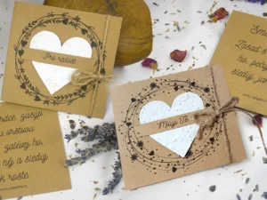 Rostoucí přání: srdíčko se semínky bylin