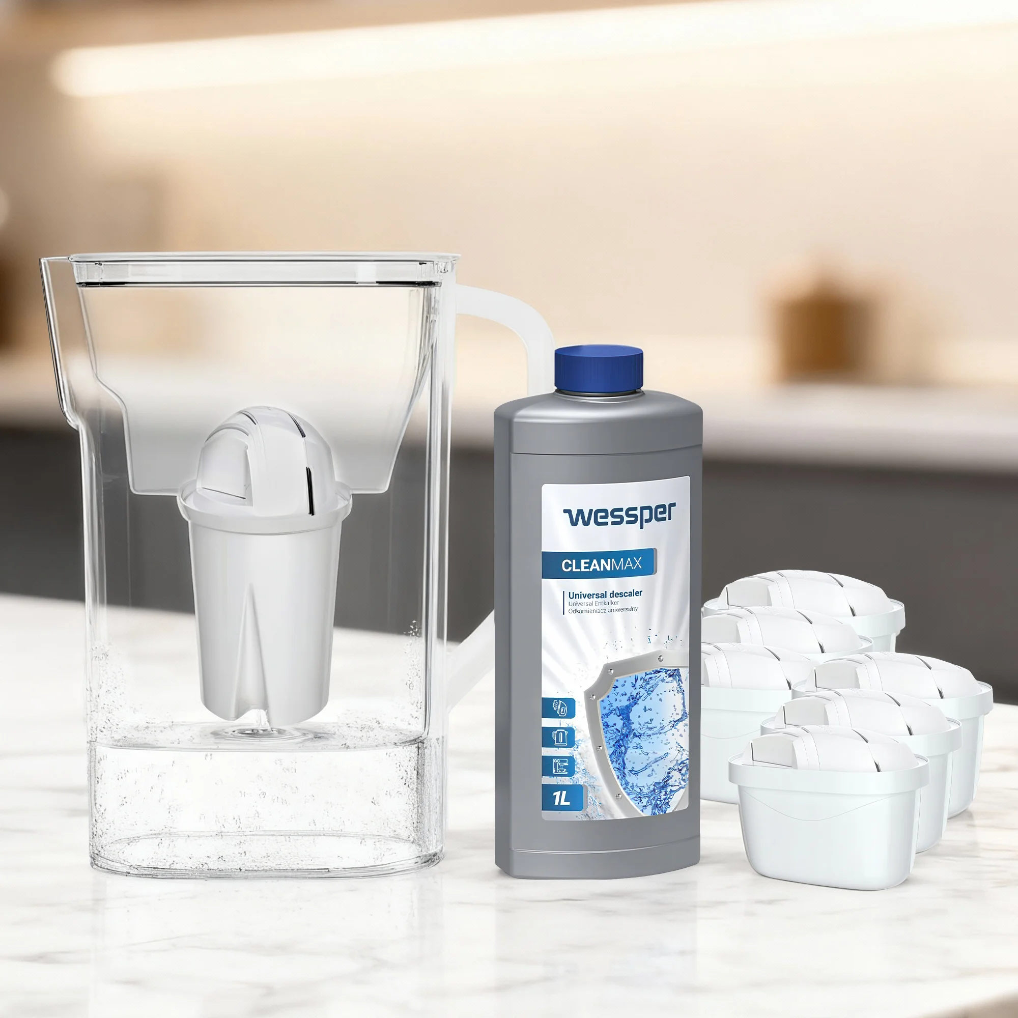 Konvice s filtry a univerzální filtry do kávovarů značky Wessper - Obrázek 2