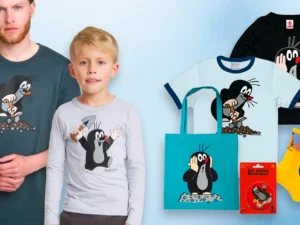 Krteček: ponožky pro děti i dospělé, trička a další