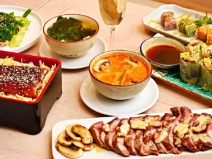 Japonské degustační menu o 5 chodech pro dva