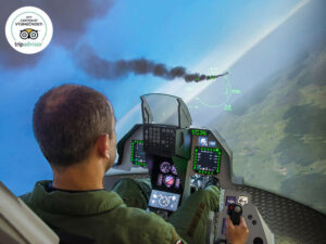 Simulátor F16 s armádním pilotem – 30 min.