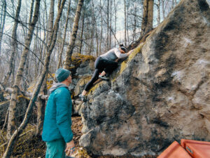 Kurz boulderingu na pískovci