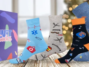 Dárkový set tří párů ponožek s motivy povolání