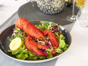 Degustační menu s humrem, mušlemi i dezertem