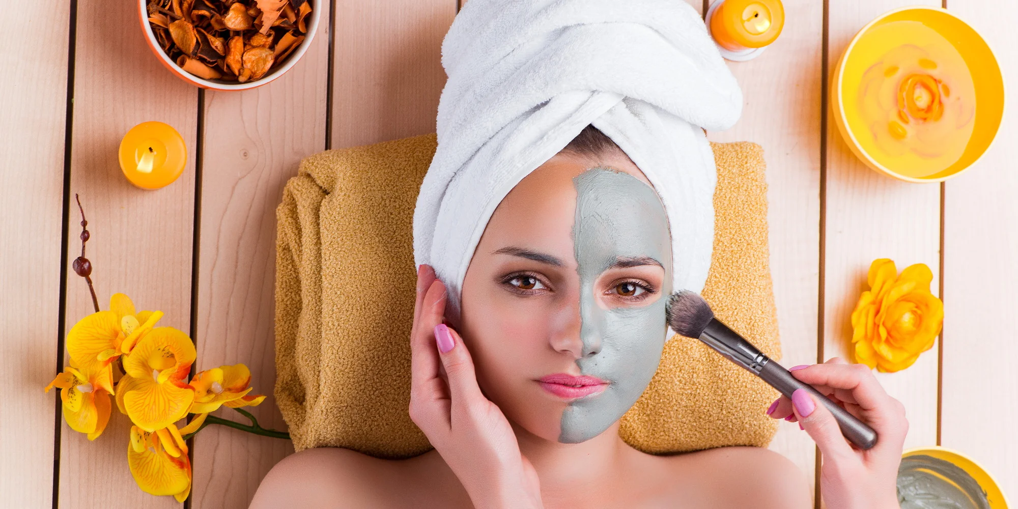 Čištění pleti, masáž obličeje i barvení řas a obočí