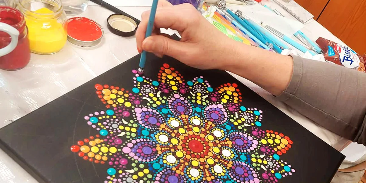 Kurz malování tečkované mandaly pro 1 osobu - Obrázek 4