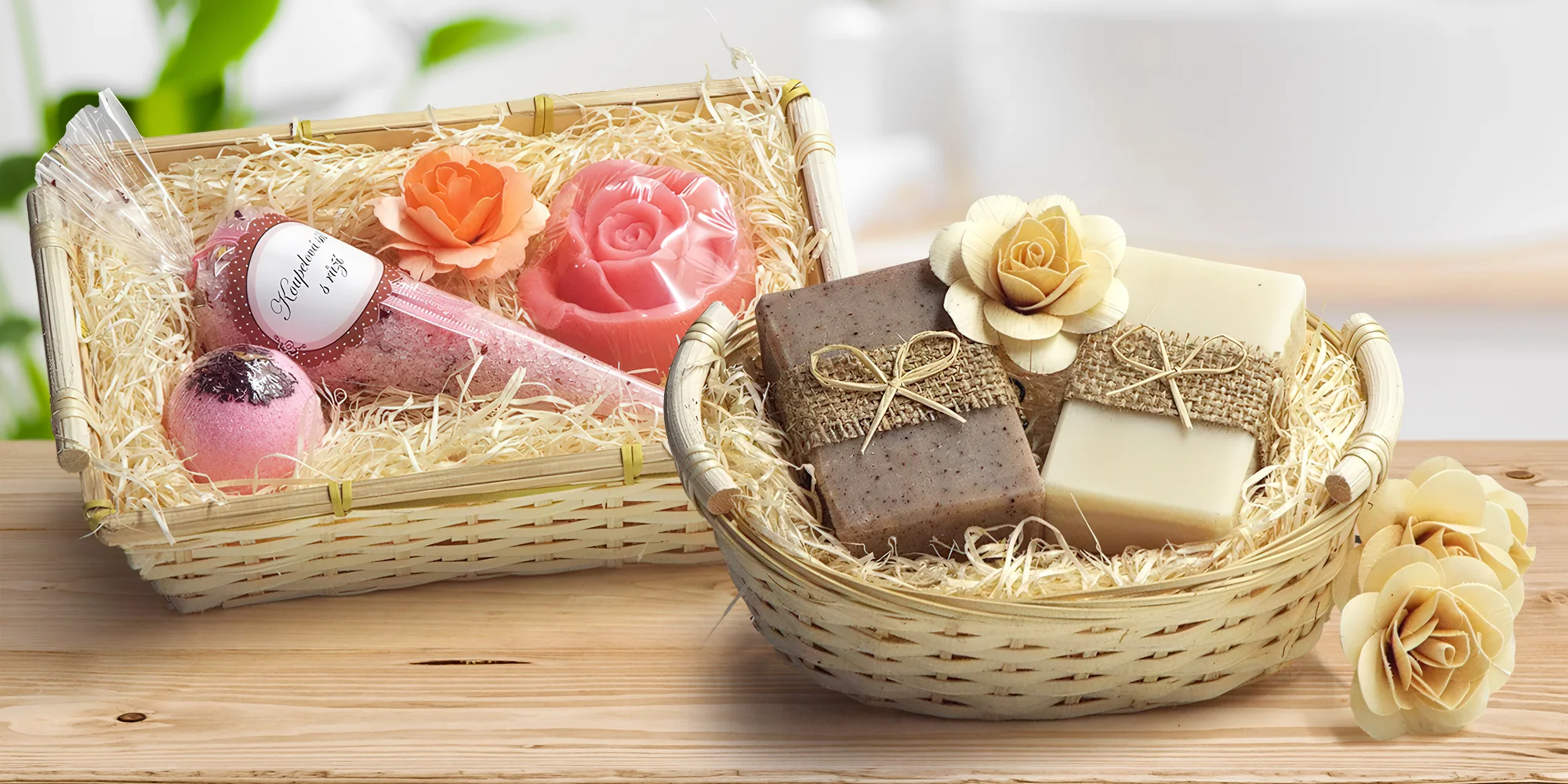 Dárkové sady: mýdla, sójové svíčky i bomby do koupele