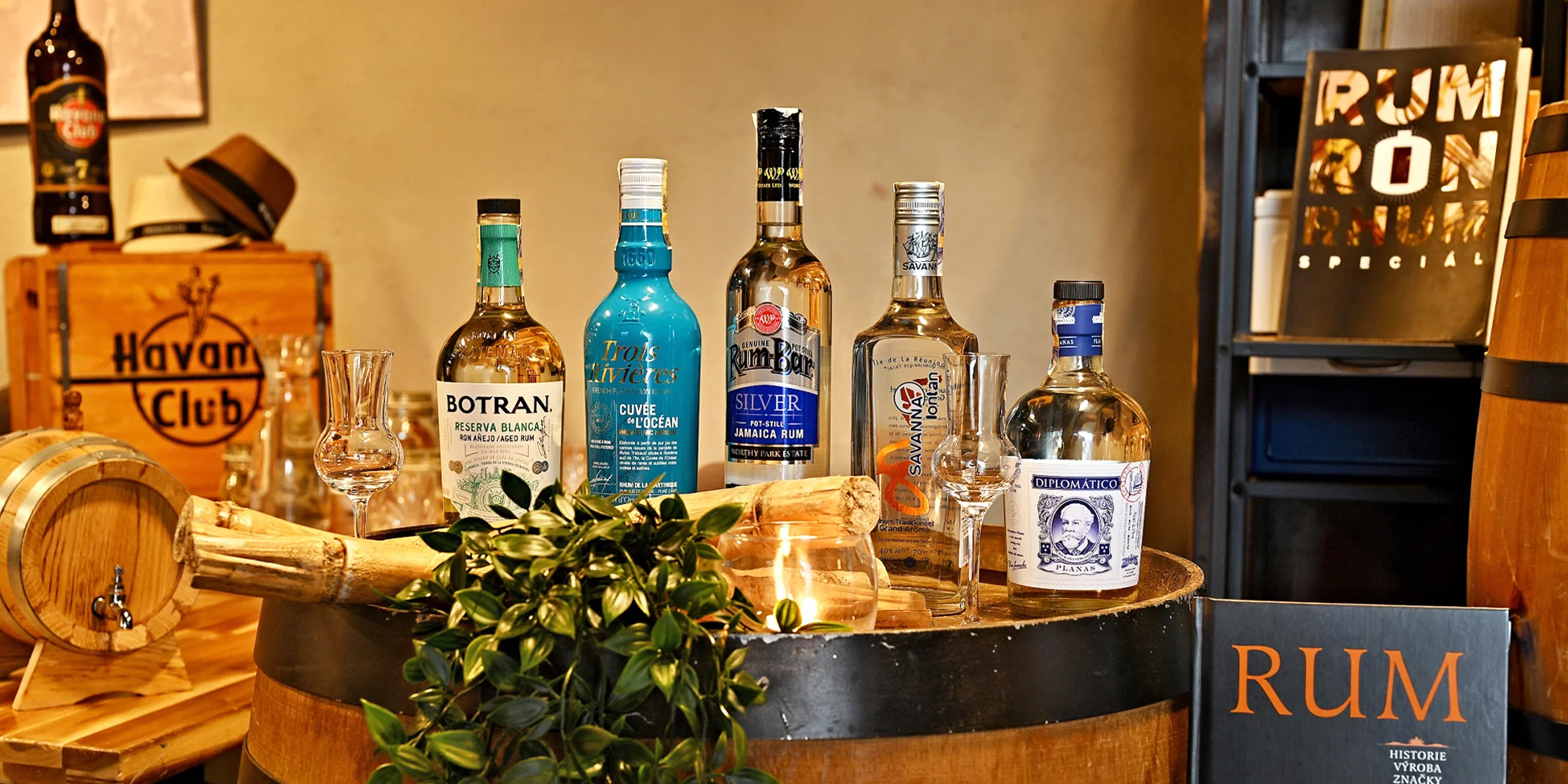 Degustace světových rumů i koktejl pro 1–2 osoby