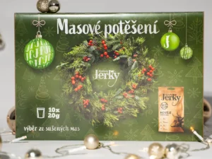 10 balíčků Jihočeského Jerky ve vánočním balení
