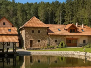 Zrenovovaný mlýn s vlastním pivovarem a wellness