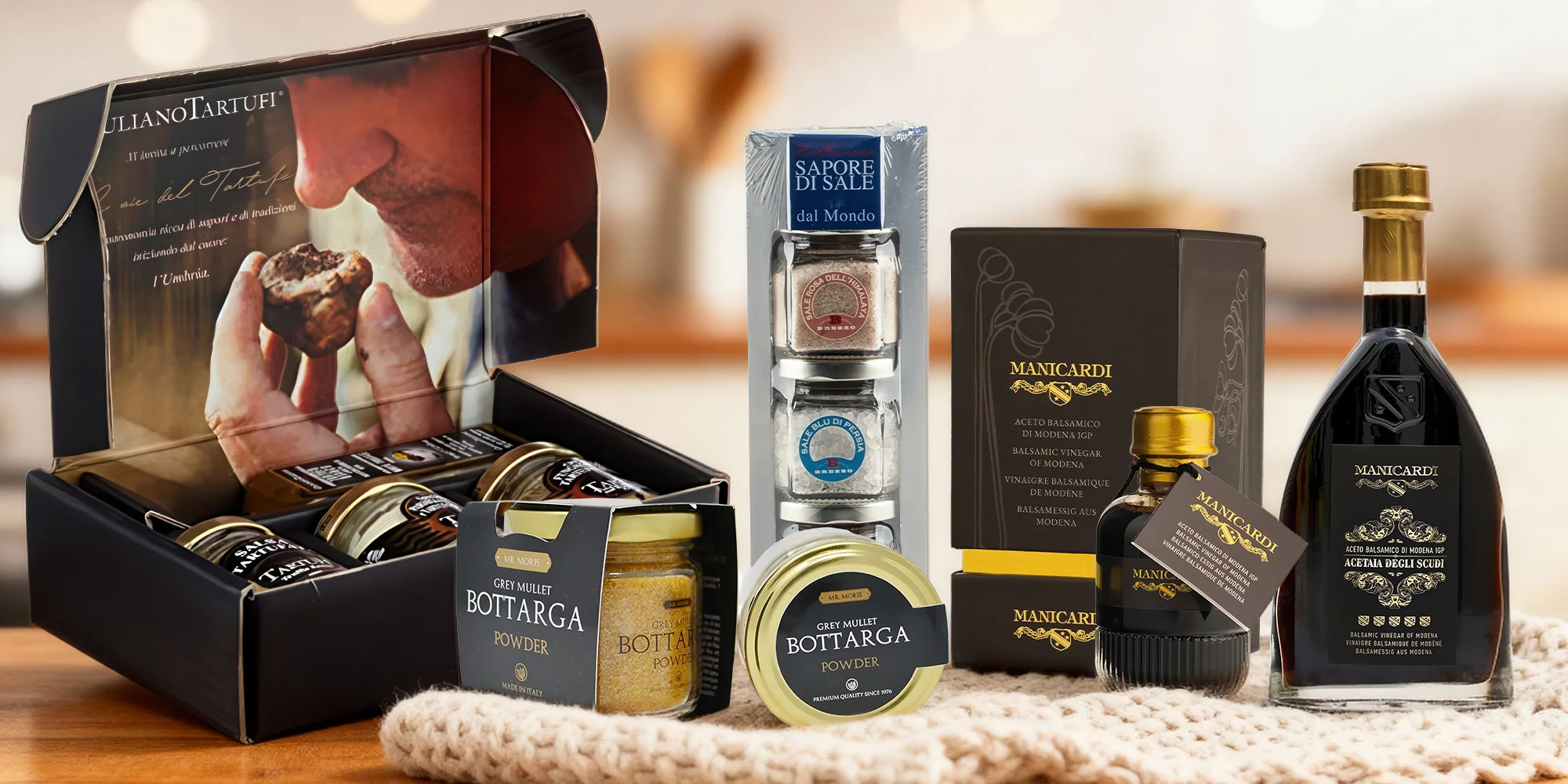 Gurmánské dárky: lanýže, balzamika, čatní i soli
