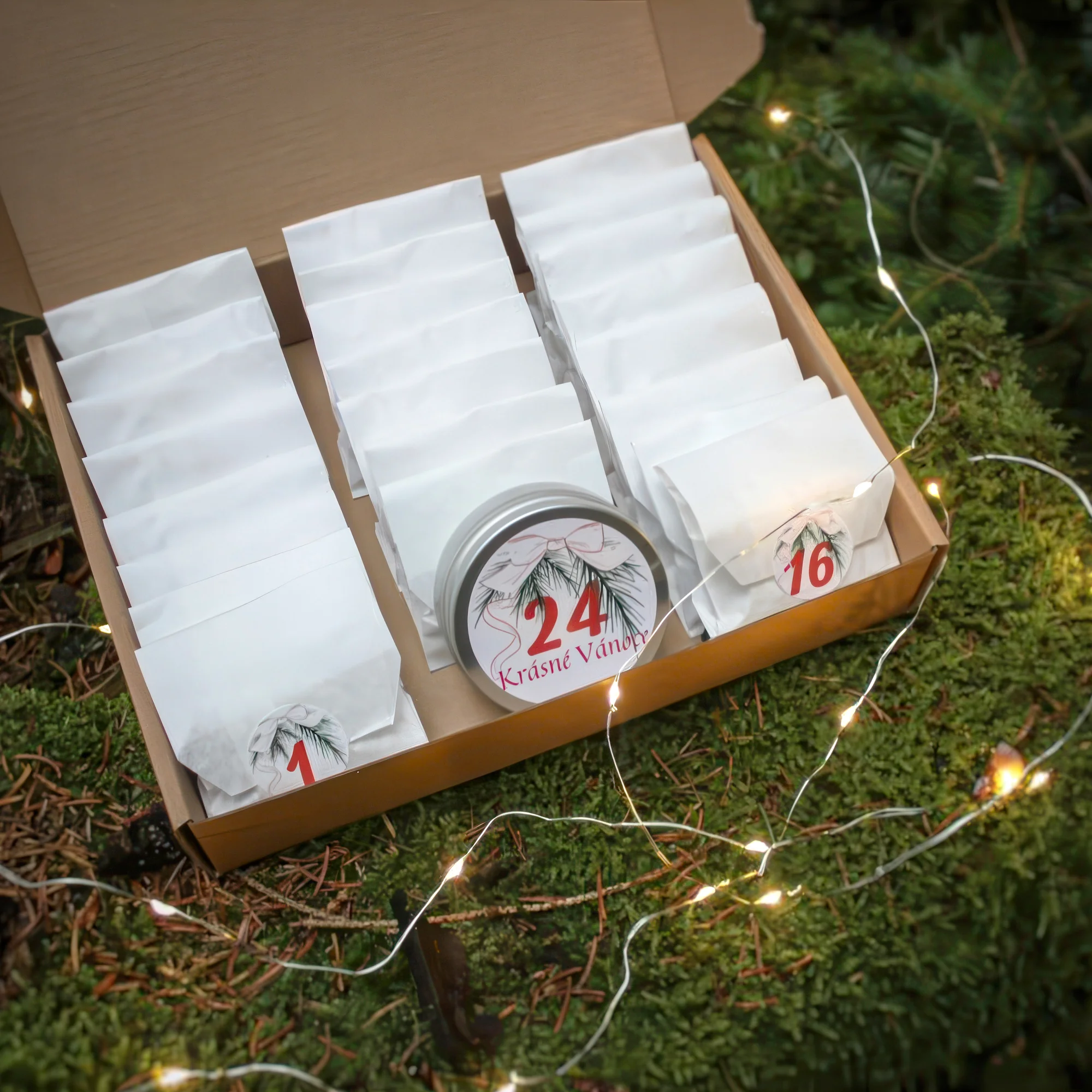Svíčkový adventní kalendář: Vůně Vánoc zrozená v lese - Obrázek 5