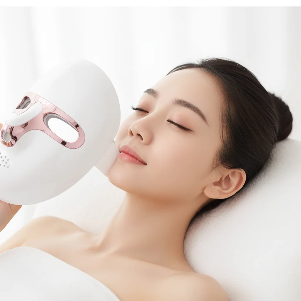 LED masky na obličej pro zářivou pleť bez vrásek - Obrázek 8