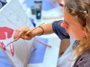 3hodinový workshop malování akrylem: 1-4 osoby