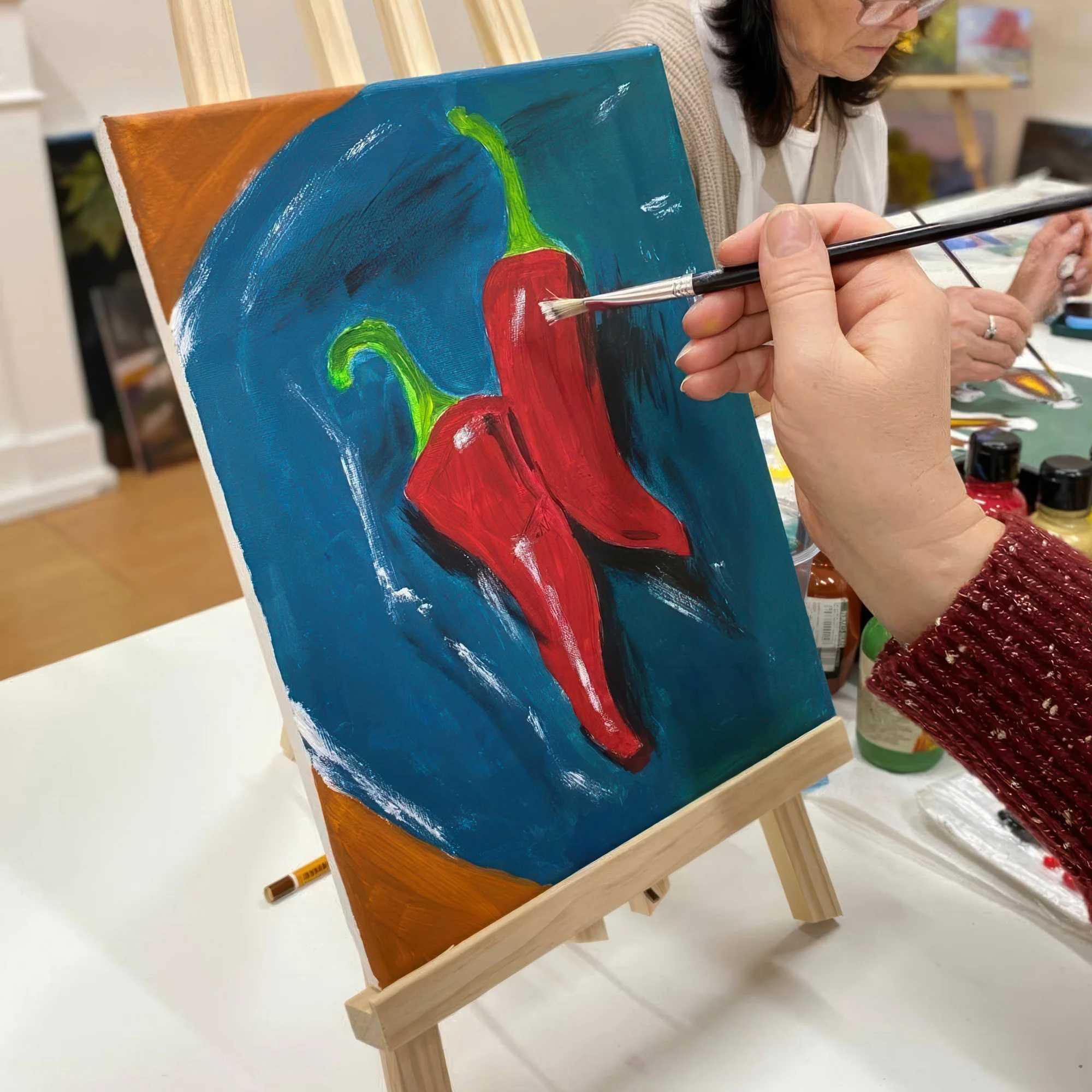 3hodinový workshop malování akrylem: 1-4 osoby - Obrázek 2