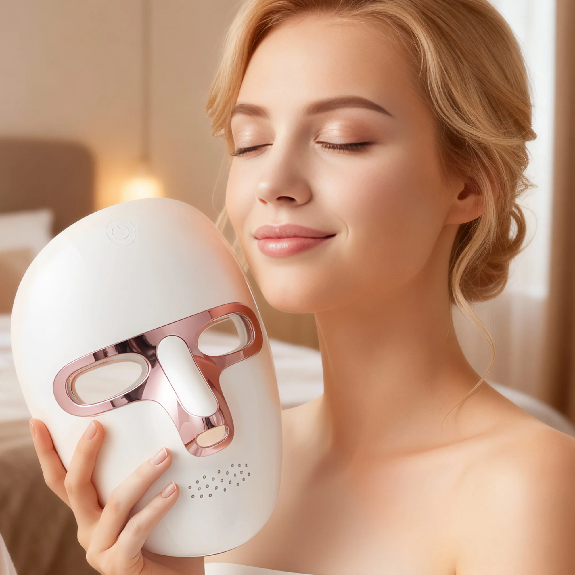 LED masky na obličej pro zářivou pleť bez vrásek - Obrázek 2