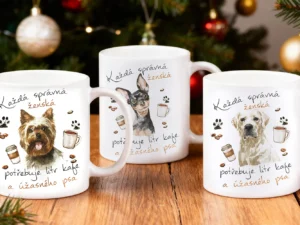 Hrnky pro dámy s motivy 40 plemen psů