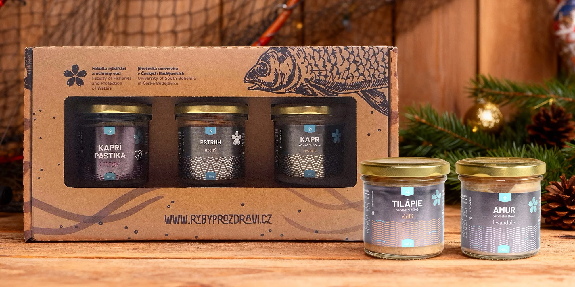 Rybí speciality: paštiky i maso ve vlastní šťávě