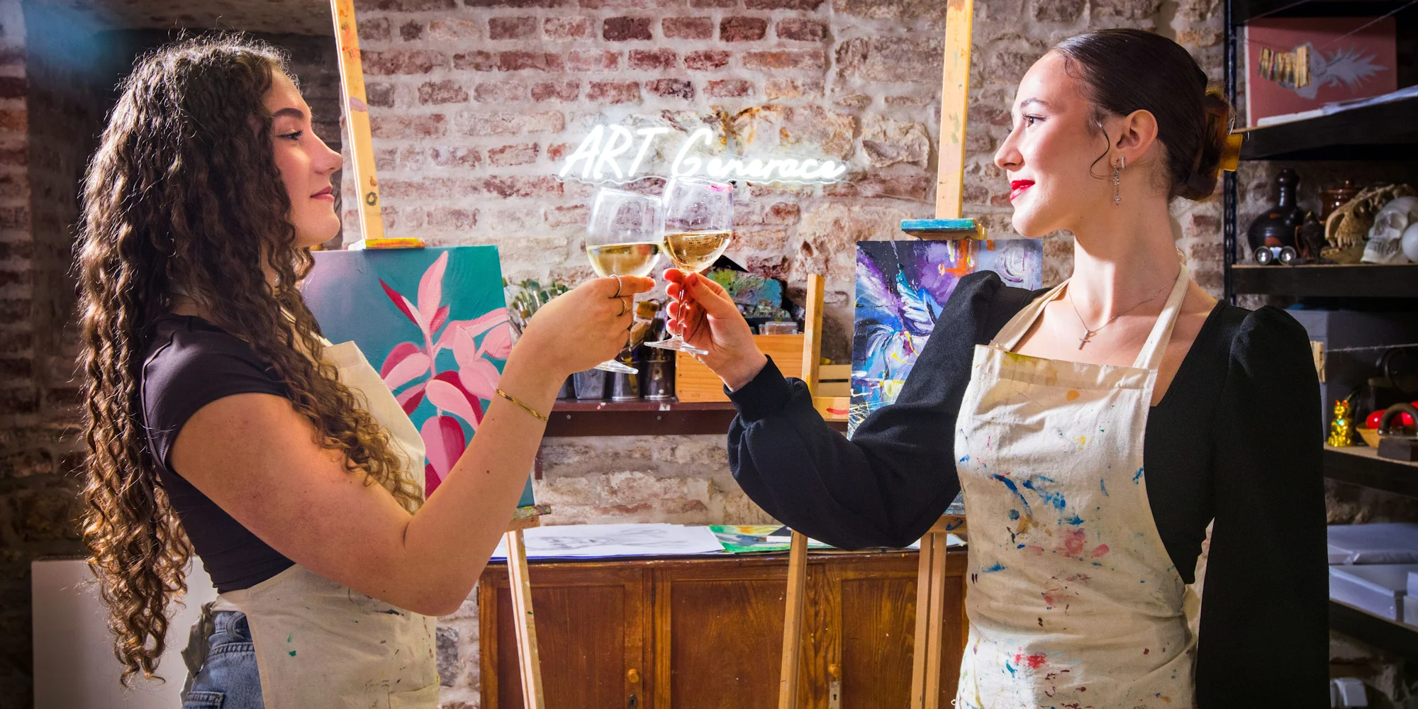 3hod. výtvarný workshop: akvarely i olejomalba