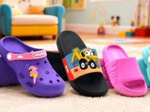 Dětské pantofle a clogsy: různé barvy