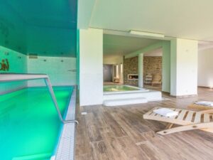 Boží Dar: Apartmán Engadin až pro 4 osoby se snídaní a neomezeným i privátním wellness (bazén, vířivka, sauny)