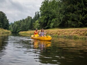 Splutí Nisy na kánoi s možností návratu na koloběžce