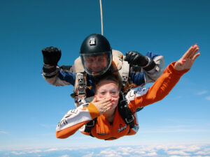 Tandemový seskok Vyškov ze 3000 m