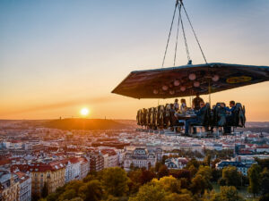 Degustační večeře v oblacích pro dva