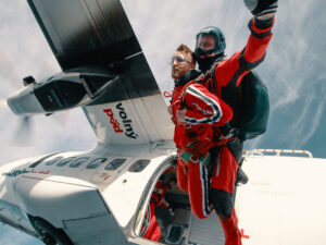 Tandemový seskok ze 3000 m