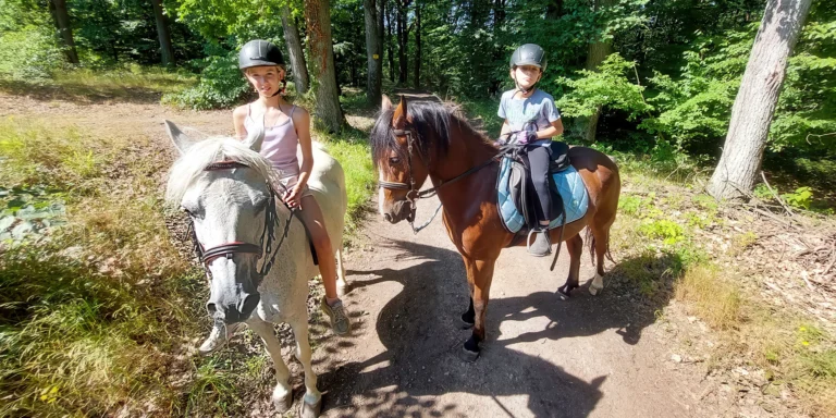Hodinová vyjížďka na koni pro dospělé nebo na poníkovi pro děti