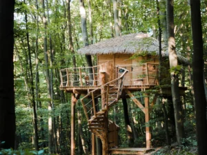 Zážitkový pobyt v unikátním Treehouse v Trenčianských Teplicích se snídaní a vstupem do wellness