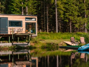 Tiny House Česílko: skvělá poloha blízko Lipna, vlastní sauna i terasa s výhledem