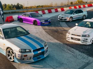 Jízda v Nissan Skyline R34, Nissan Silvia nebo Mitsubishi Lancer Evolution VIII: řízení i spolujízda, varianta s jízdou driftem
