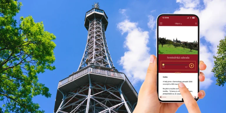 Interaktivní procházka Petřínem s vyhlídkami a audioprůvodcem v mobilu