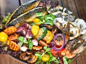 Menu s mořskými plody a proseccem pro dva: krevety, slávky, dorada i chobotnice