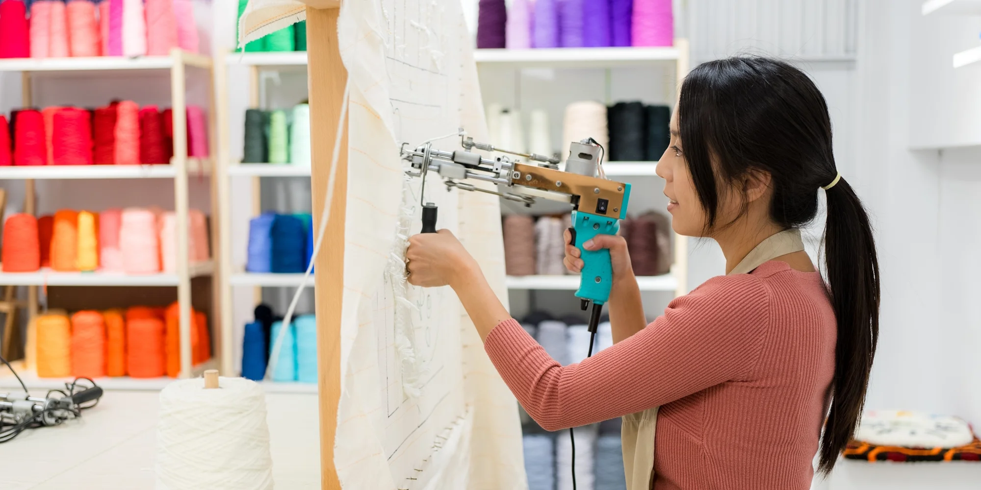 Rugmaking: zážitkový kurz tkaní vlastního koberečku pro 1 nebo 2 osoby