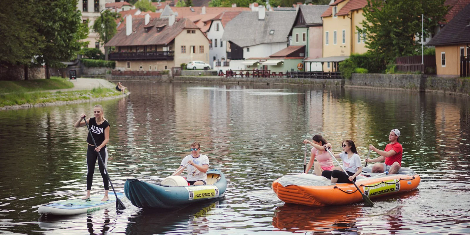 Hodinová plavba historickým Českým Krumlovem: paddleboard, kanoe či raft pro 1–6 osob - Obrázek 3