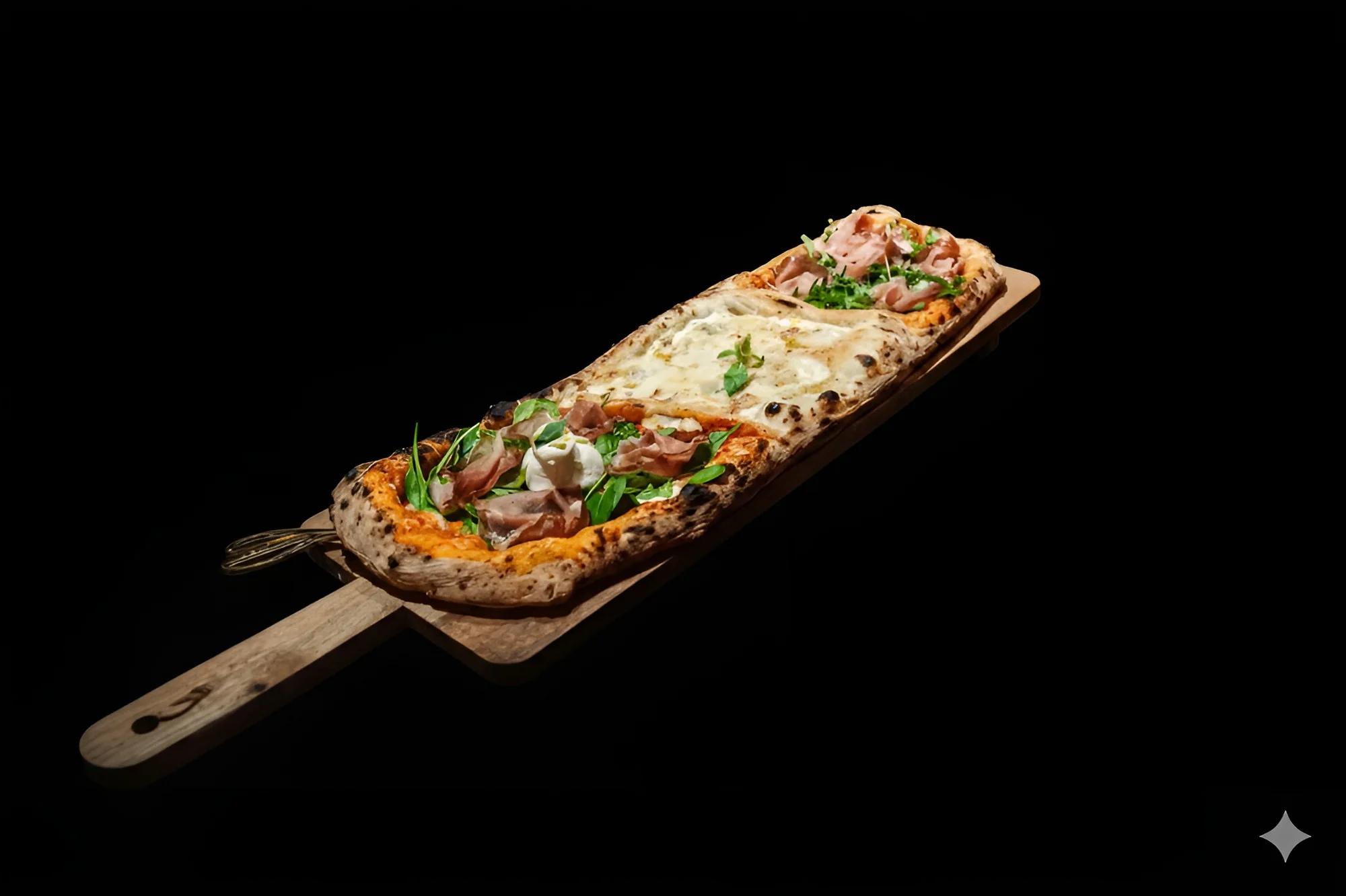 Pizza Alla Pala složená ze 3 druhů, pro 2 až 5 osob - Obrázek 5