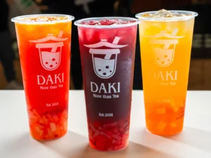 Bubble tea velikosti L včetně toppingů: osvěžující ovocné a mléčné variace