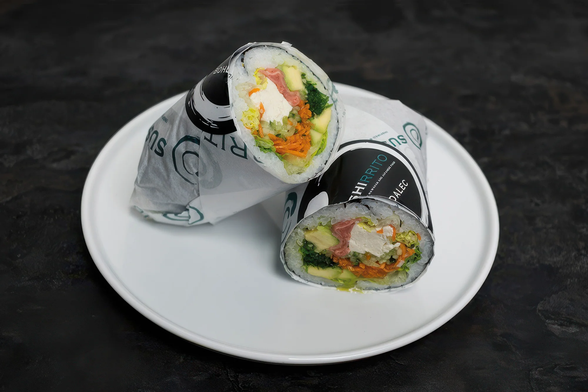 Sushi burrito s nápojem nebo pestrý set 34 kusů maki, saké a mini cheesecake pro 2 osoby - Obrázek 2