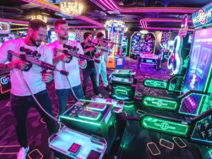 Zažijte zábavu bez omezení v LEVELS Prague: 1–3 hod. arkádových her
